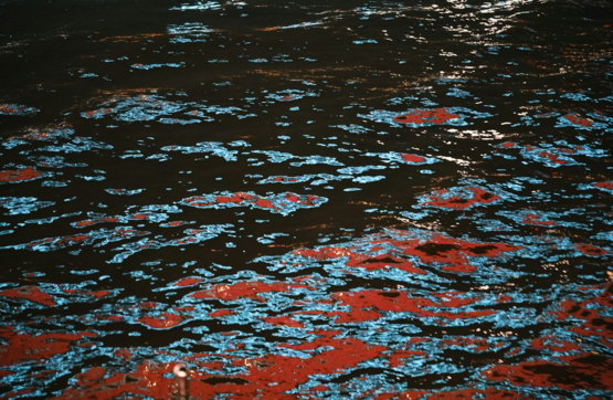 Paint chips and flakes across the surface.